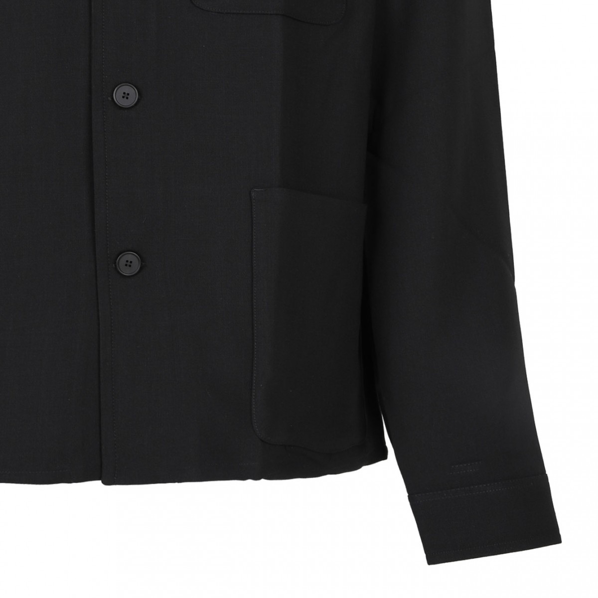 Black Double Face Shirt Jacket