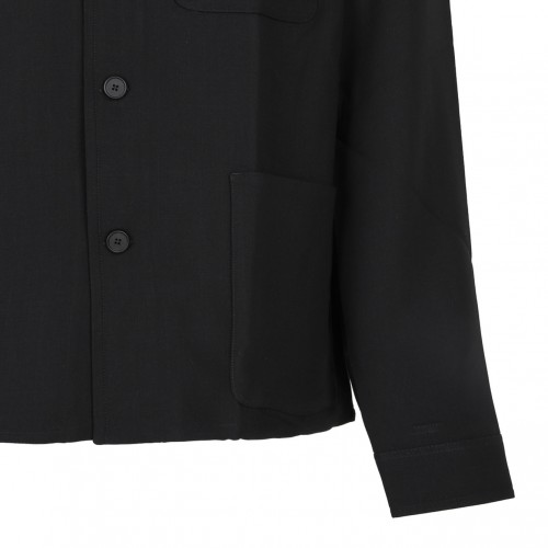 Black Double Face Shirt Jacket