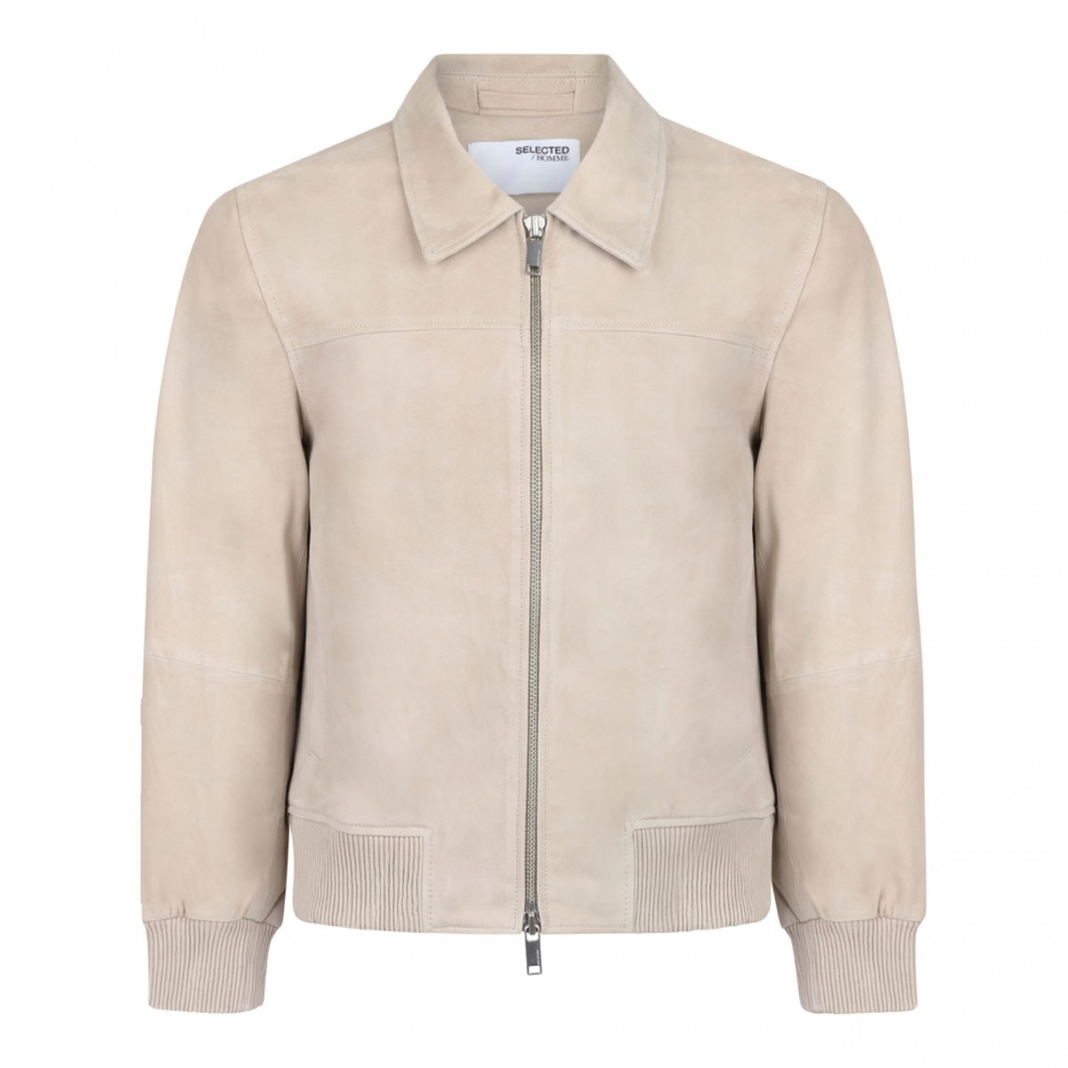 Light Beige Suede Jacket