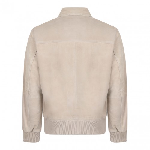 Light Beige Suede Jacket