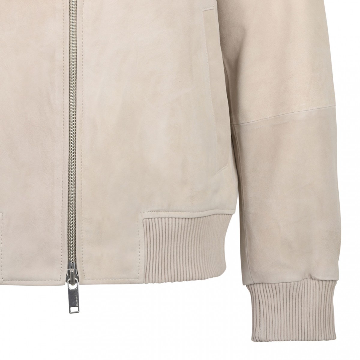 Light Beige Suede Jacket