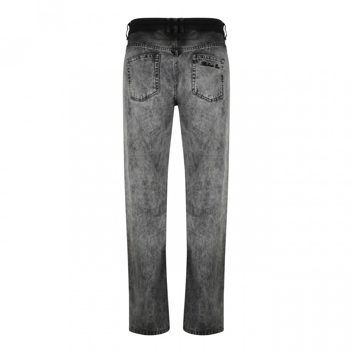 Dark Grey Straight Leg Jeans