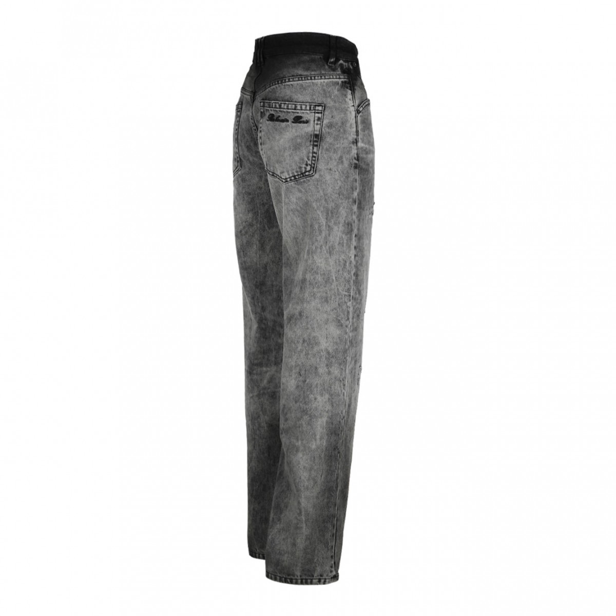 Dark Grey Straight Leg Jeans