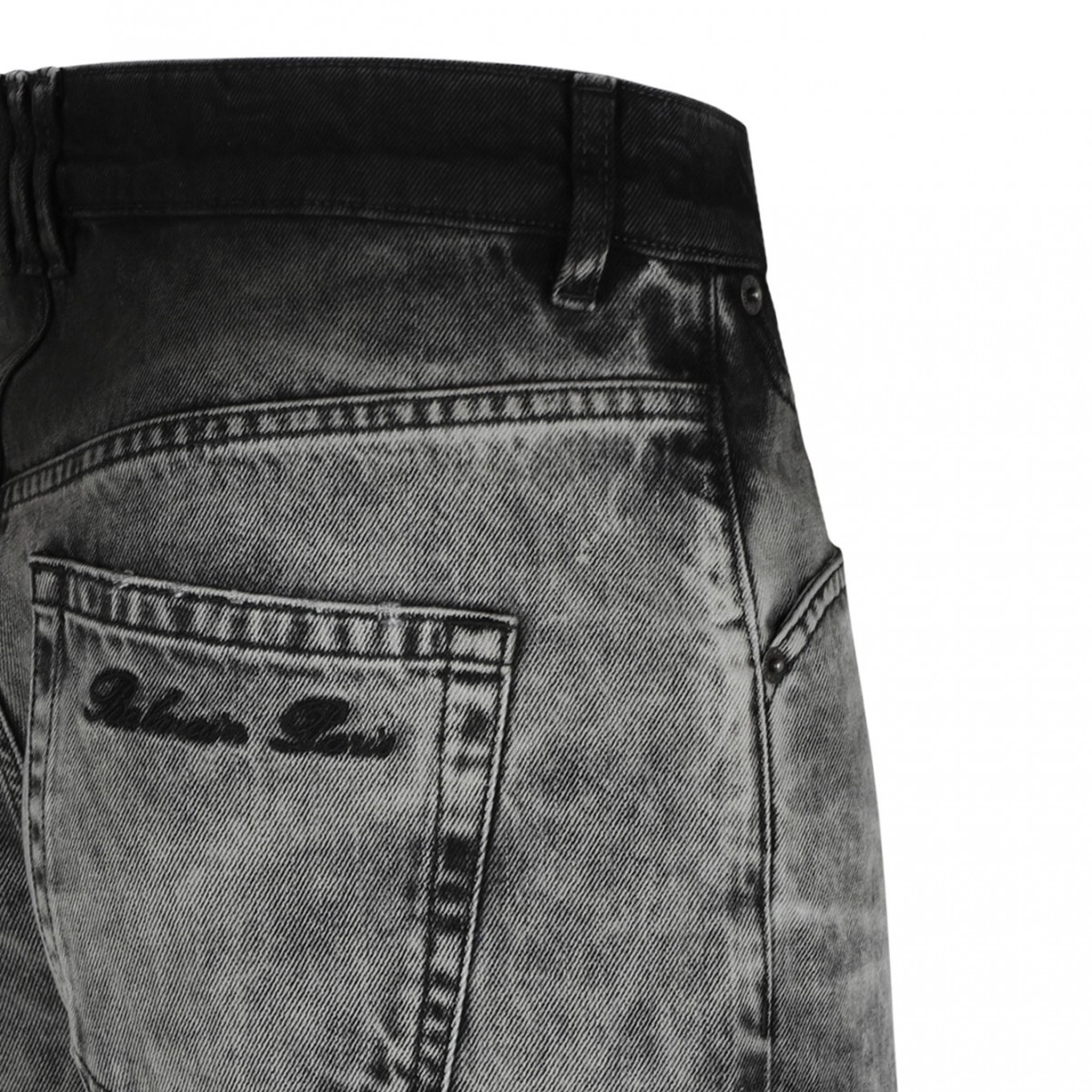 Dark Grey Straight Leg Jeans