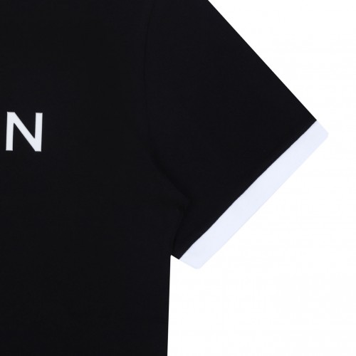 Black Embossed Logo T-Shirt