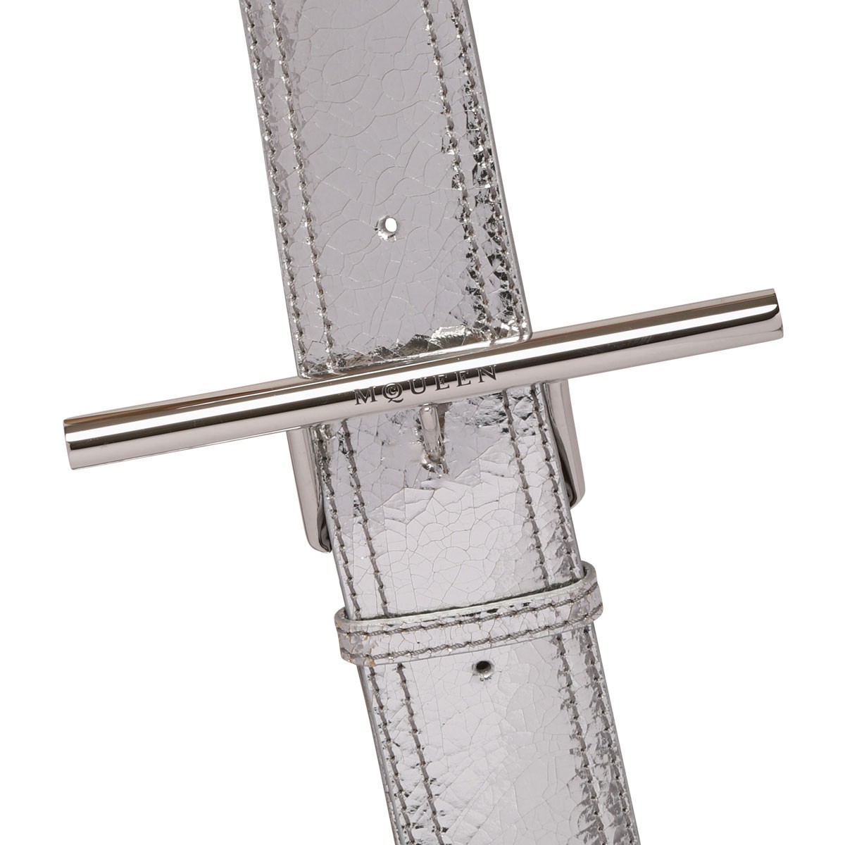 Silver Asymmetrical Bag