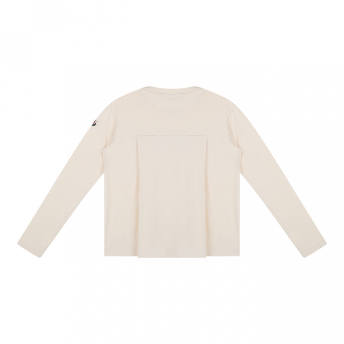 Beige Logo Embroidered T-Shirt