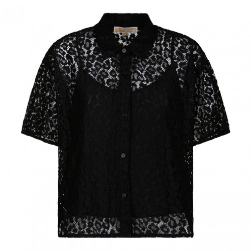 Black Corded Lace Shirt