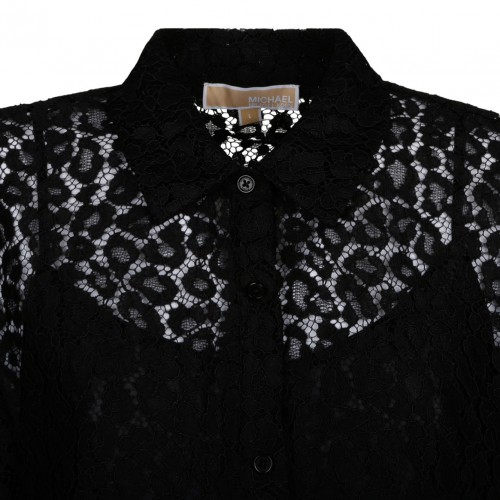 Black Corded Lace Shirt
