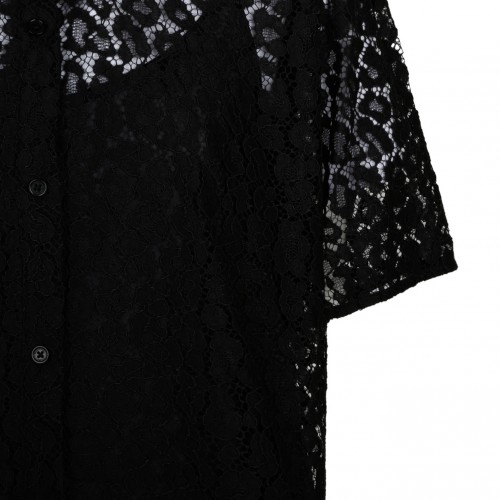 Black Corded Lace Shirt