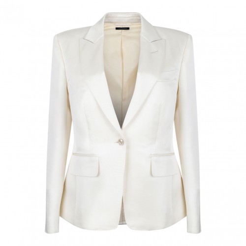 White Single Breasted Blazer