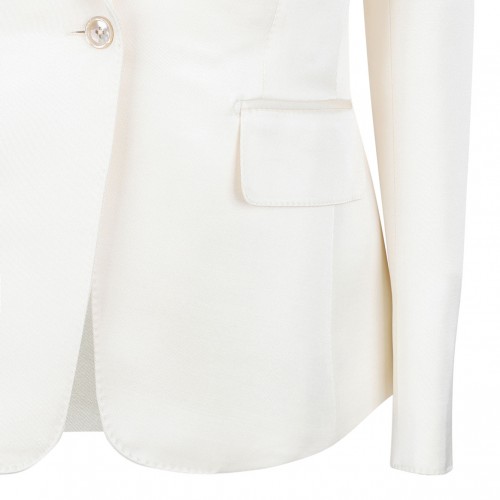 White Single Breasted Blazer