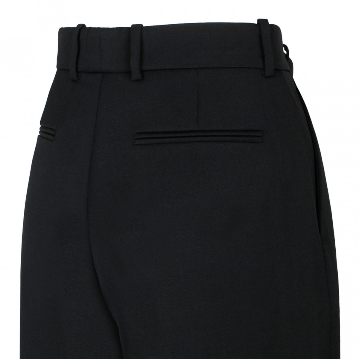 Black Wool Trousers