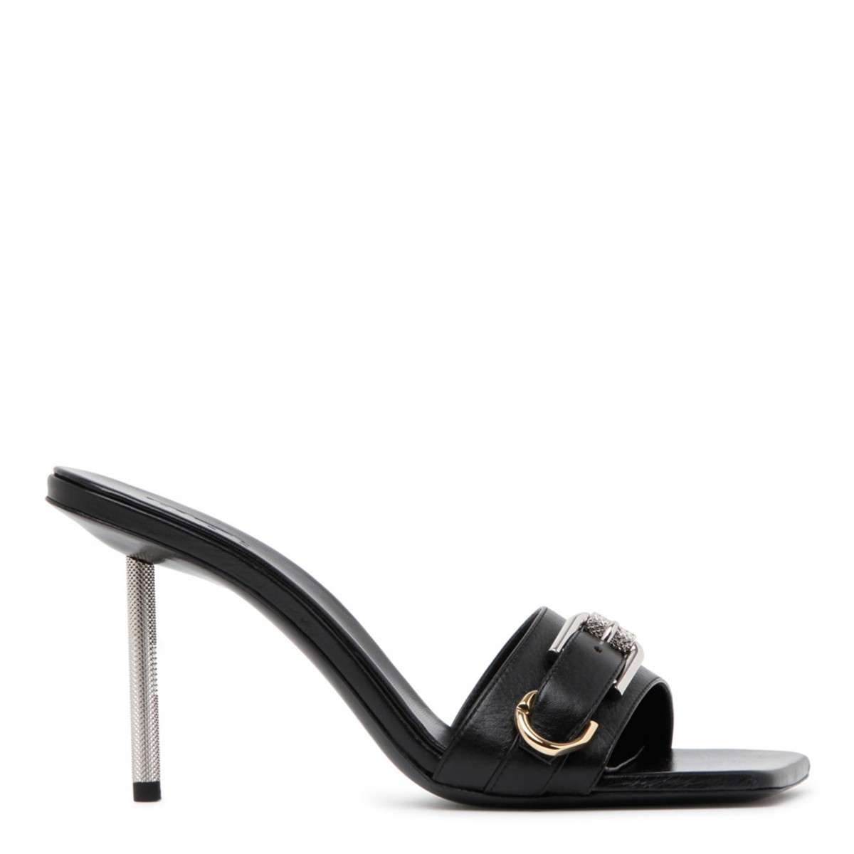 Black Calf Leather Voyou Sandals