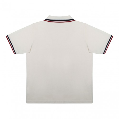 White Short Sleeved Polo Shirt