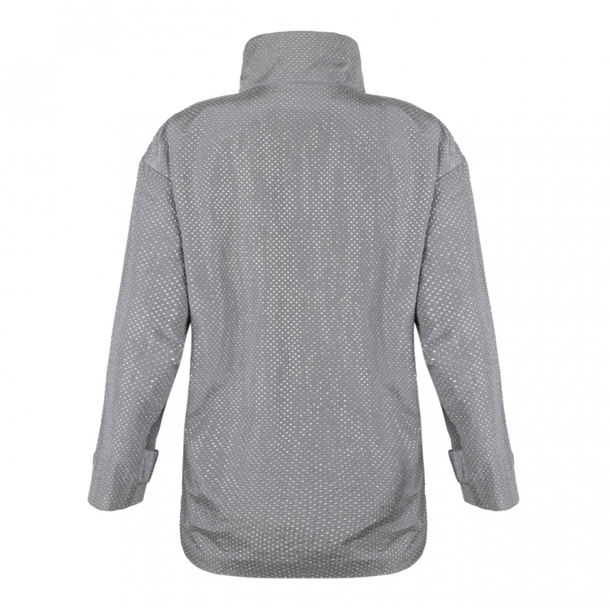 Grey Polka Dot Print Jacket