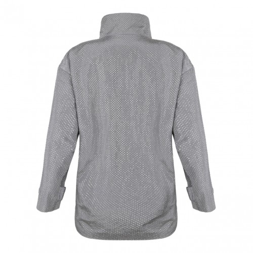 Grey Polka Dot Print Jacket