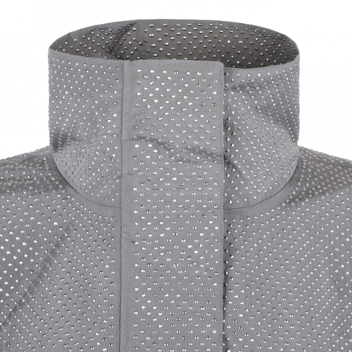 Grey Polka Dot Print Jacket