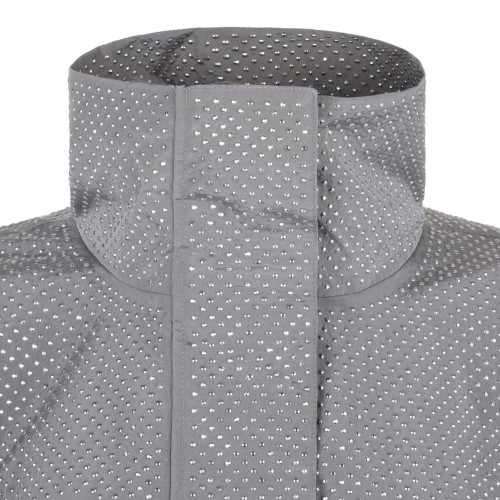 Grey Polka Dot Print Jacket