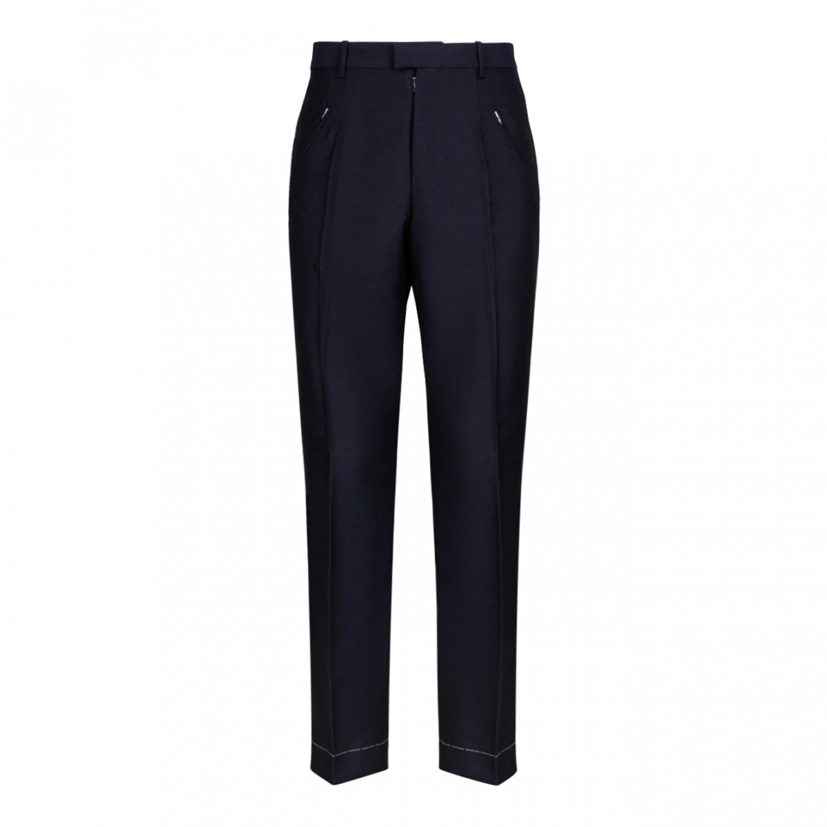 English Mohair Blue Navy Pants