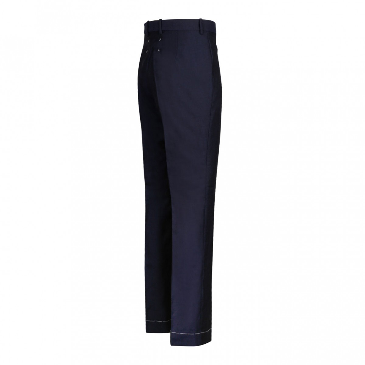 English Mohair Blue Navy Pants