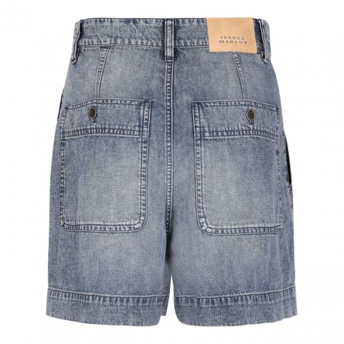 Faded Blue Noemia Denim Shorts 2