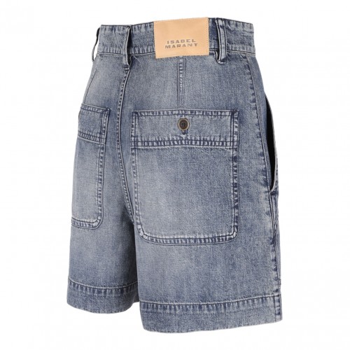 Faded Blue Noemia Denim Shorts