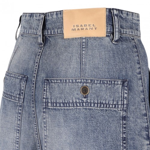 Faded Blue Noemia Denim Shorts