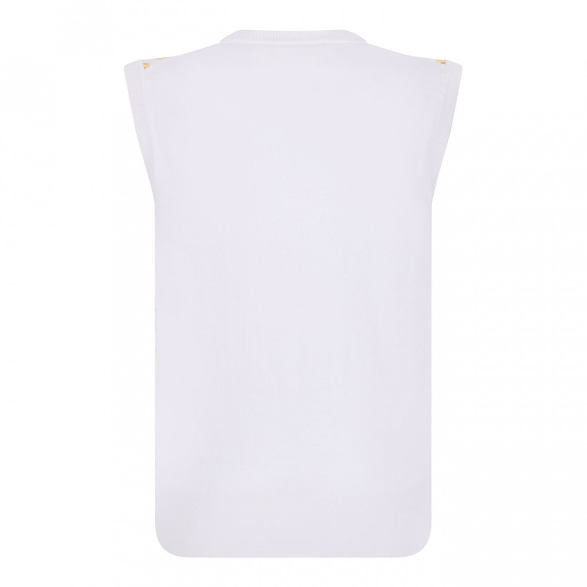 Yellow Majolica Sleeveless Sweater