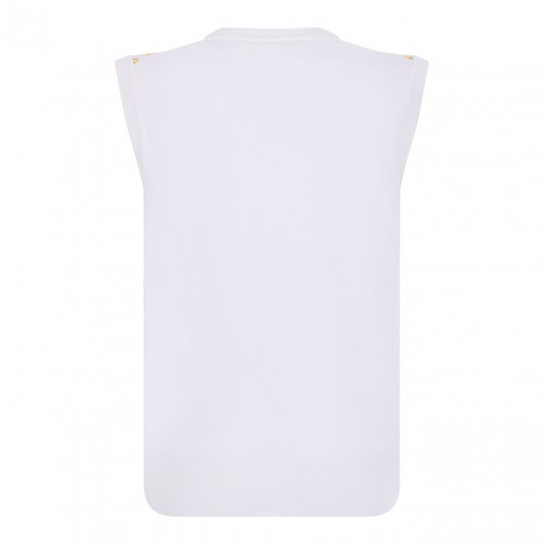 Yellow Majolica Sleeveless Sweater