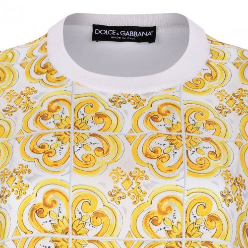 Yellow Majolica Sleeveless Sweater