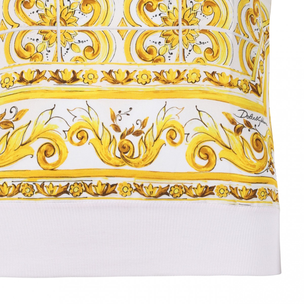 Yellow Majolica Sleeveless Sweater