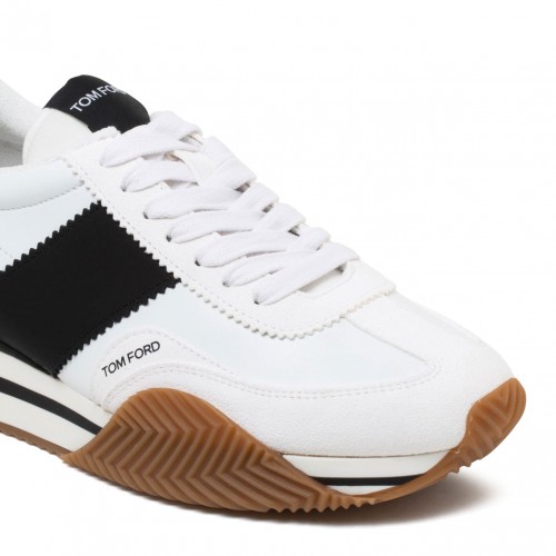 White and Black James Sneakers