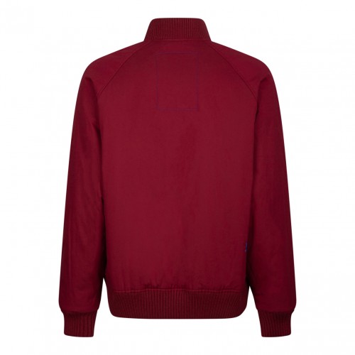 Red Check Print Bomber Jacket