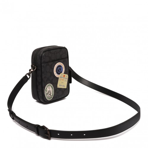 Hitch Signature Canvas Shoulder Bag With Patches