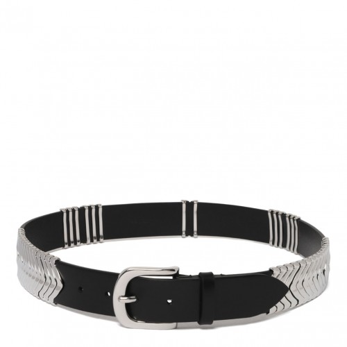 Black Tehora Leather Belt