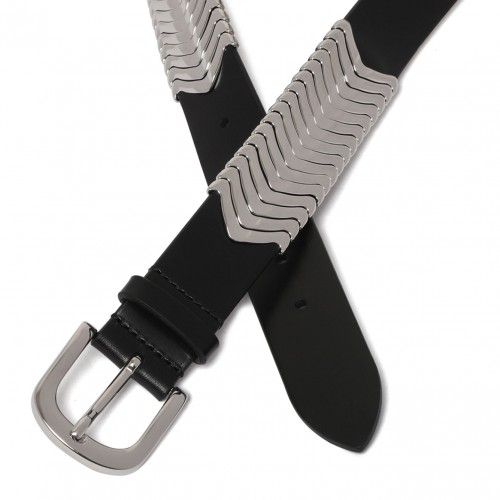 Black Tehora Leather Belt 2