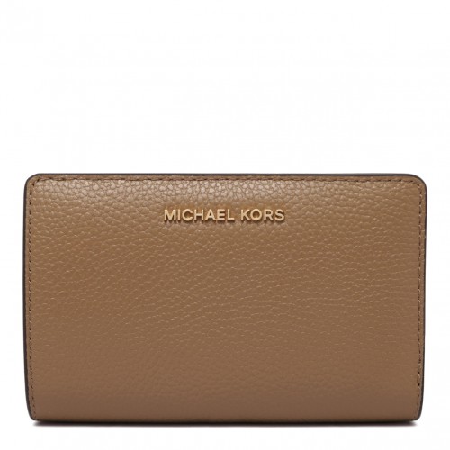 Light Brown Logo Lettering Wallet