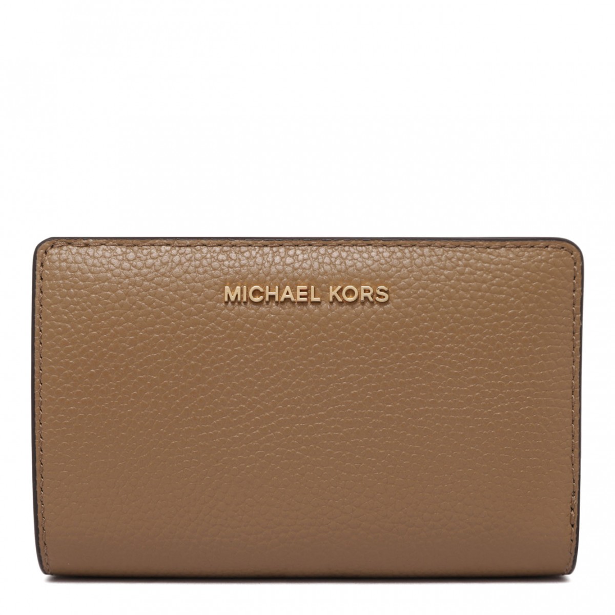 Light Brown Logo Lettering Wallet