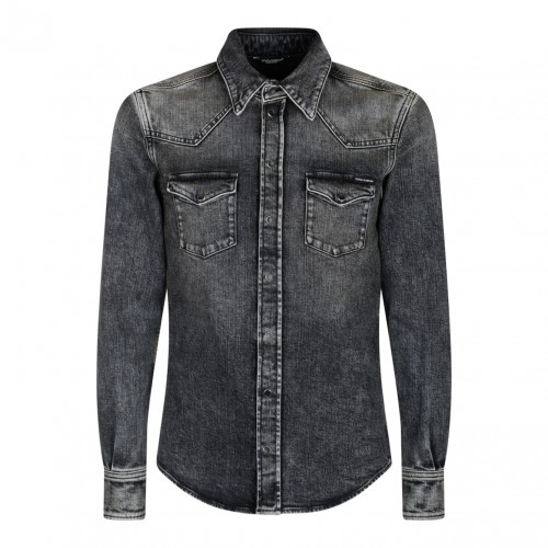 Faded Denim Grey Shirt