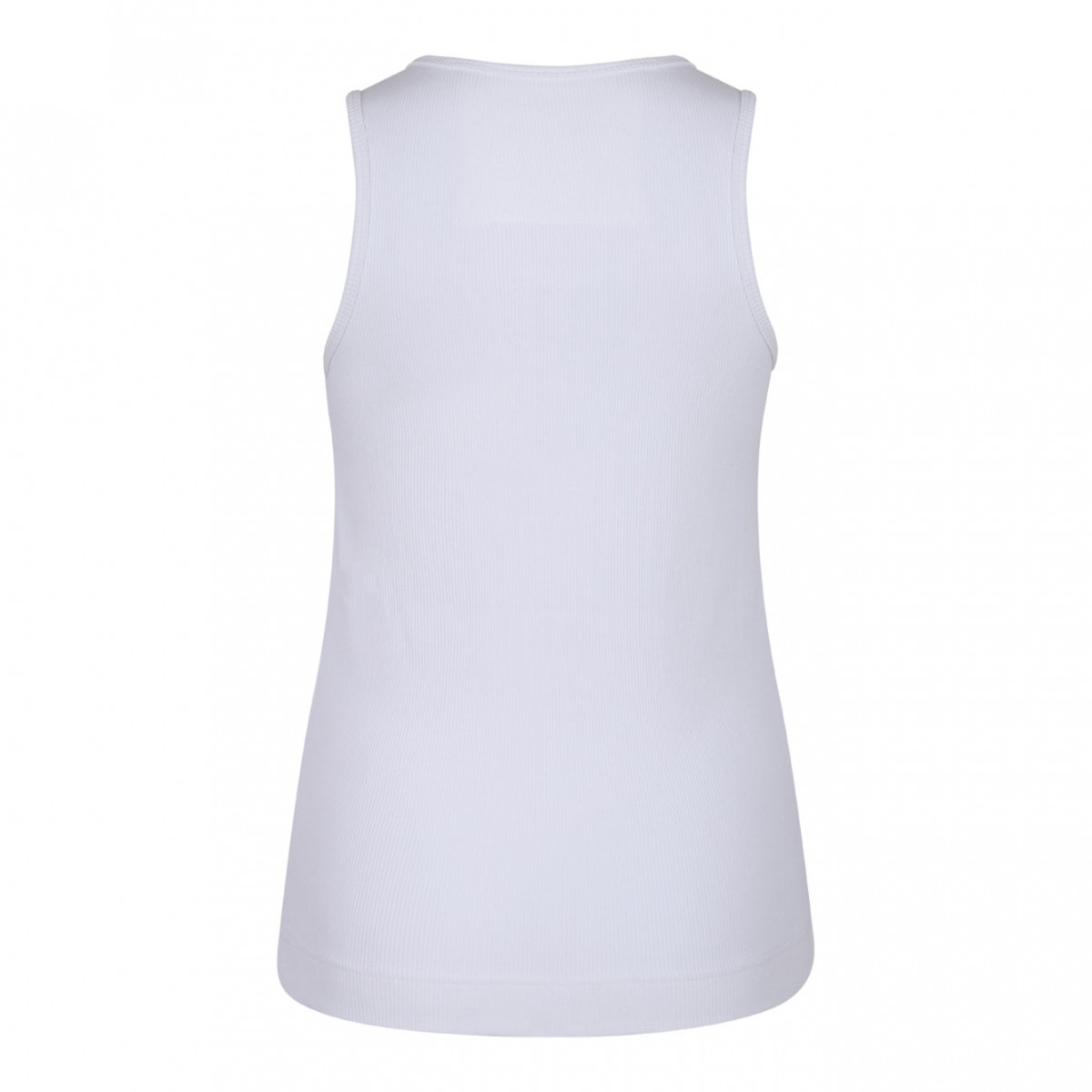 White 4G Plaque Tank Top