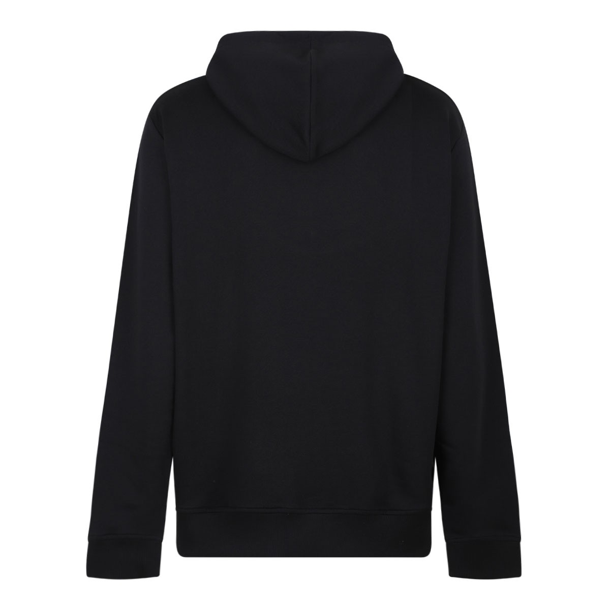 Black Logo Print Hoodie