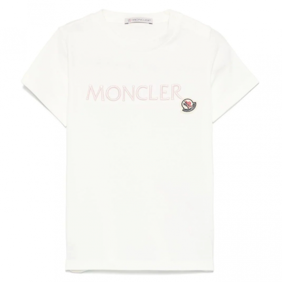White Logo Print T-Shirt