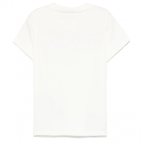 White Logo Print T-Shirt 2