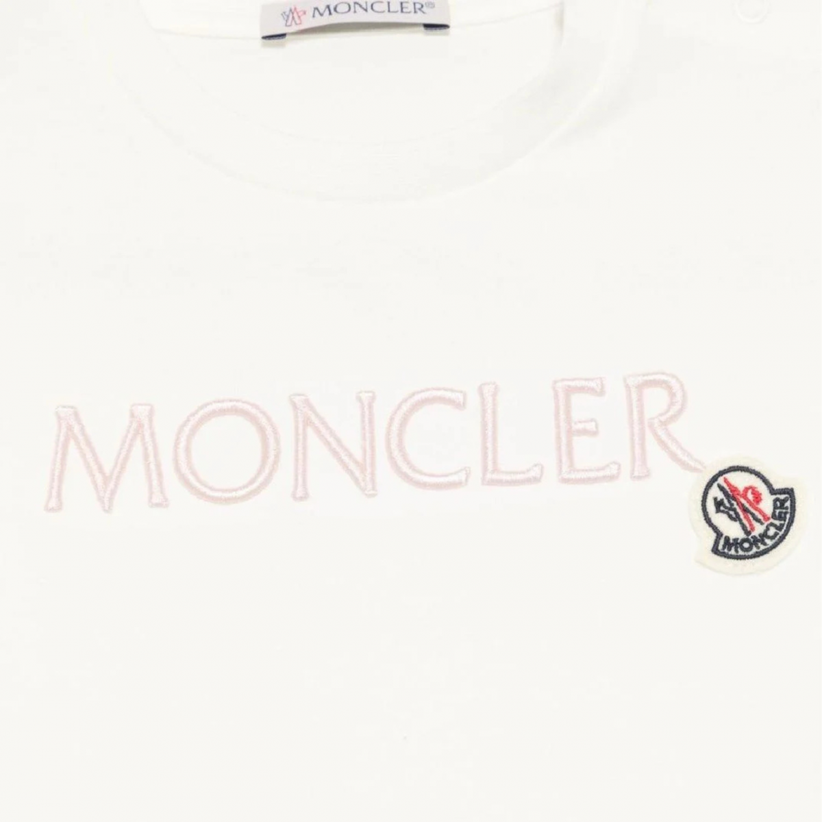 White Logo Print T-Shirt