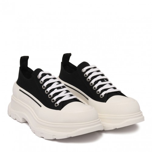 Black Tread Slick Sneakers