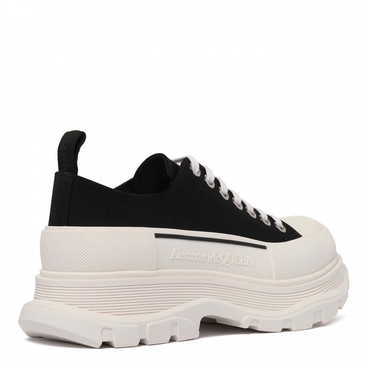 Black Tread Slick Sneakers
