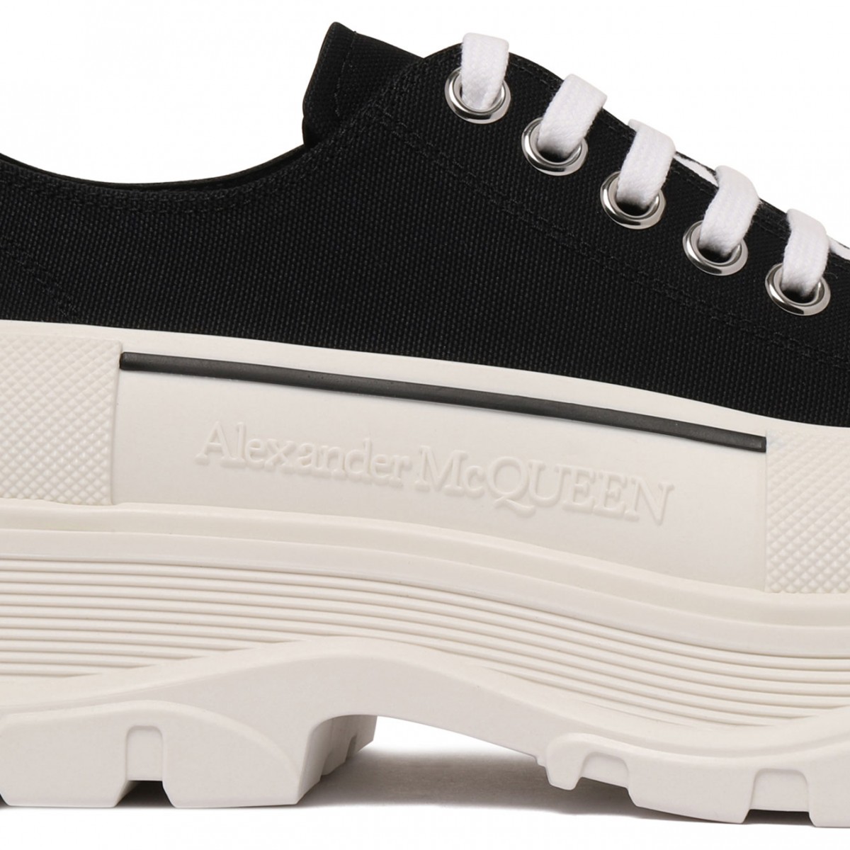 Black Tread Slick Sneakers