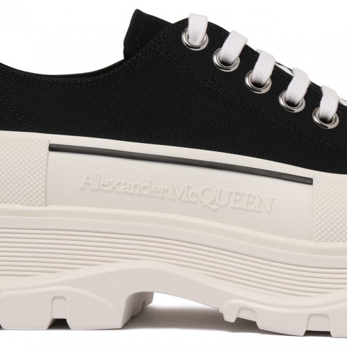 Black Tread Slick Sneakers