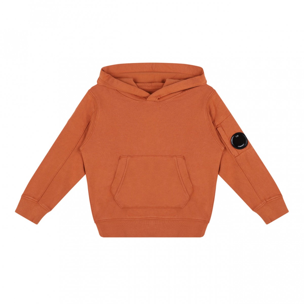 Orange Rust Logo Patch Hoodie